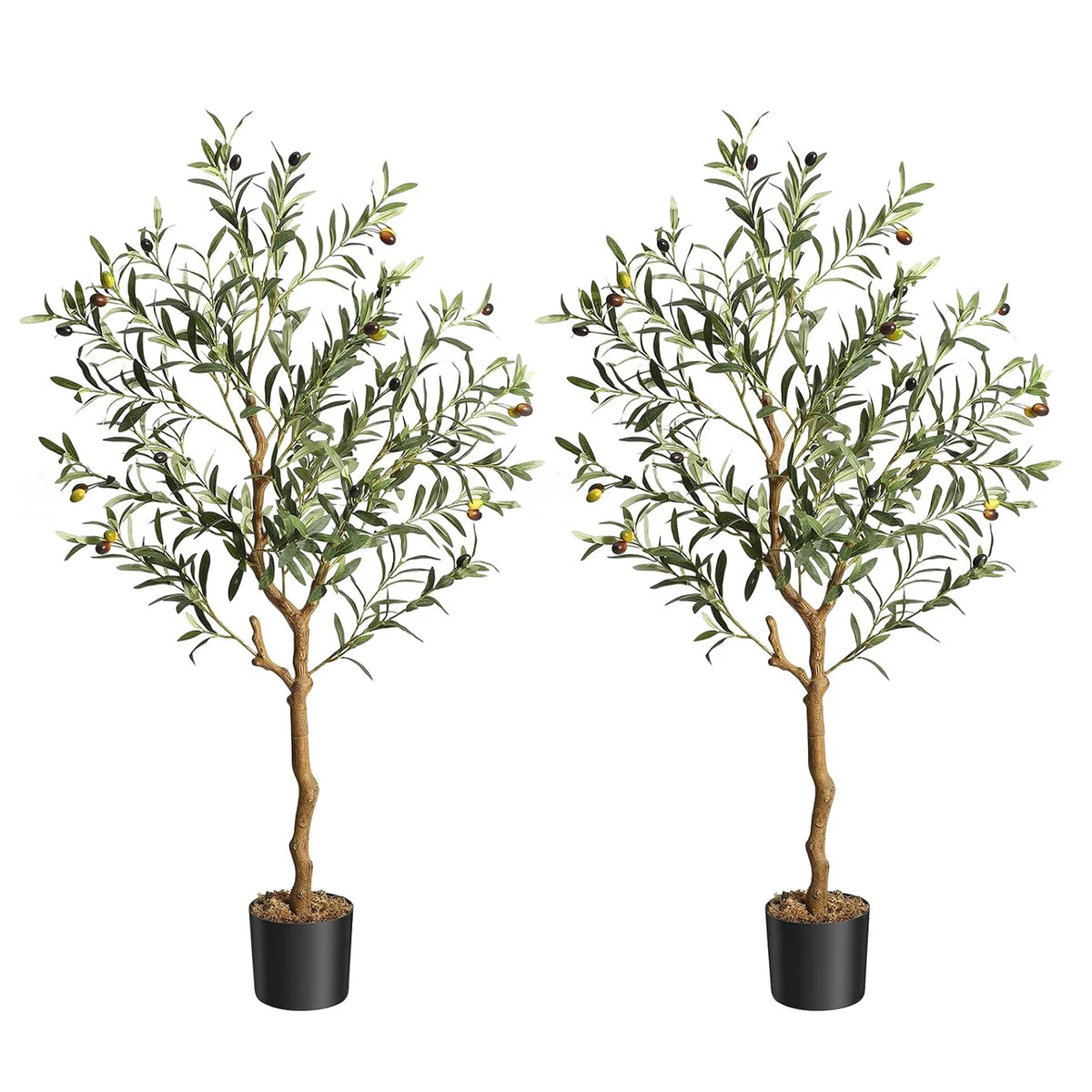 Himiss Artificial Olive Tree Fake Plant In Pot For Home Decor