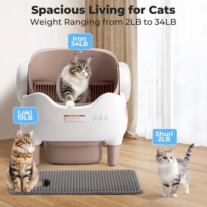 NestPawly Automatic Self Cleaning Litter Box For Multi Cats