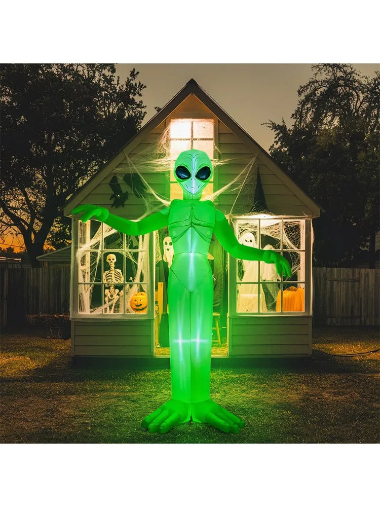 9 Ft Halloween LED Inflatable Alien Outdoor Decoration