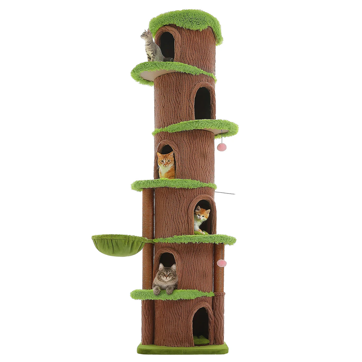 PAWZ Road Floor To Ceiling Cat Tower With Sisal Posts Hammock