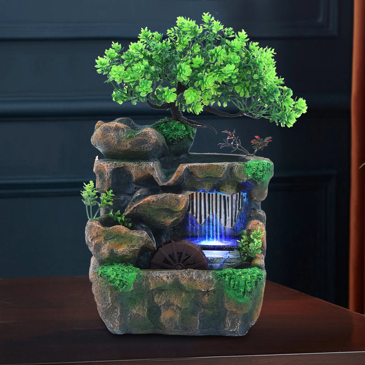 Color Changing LED Indoor Room Desktop Water Fountain