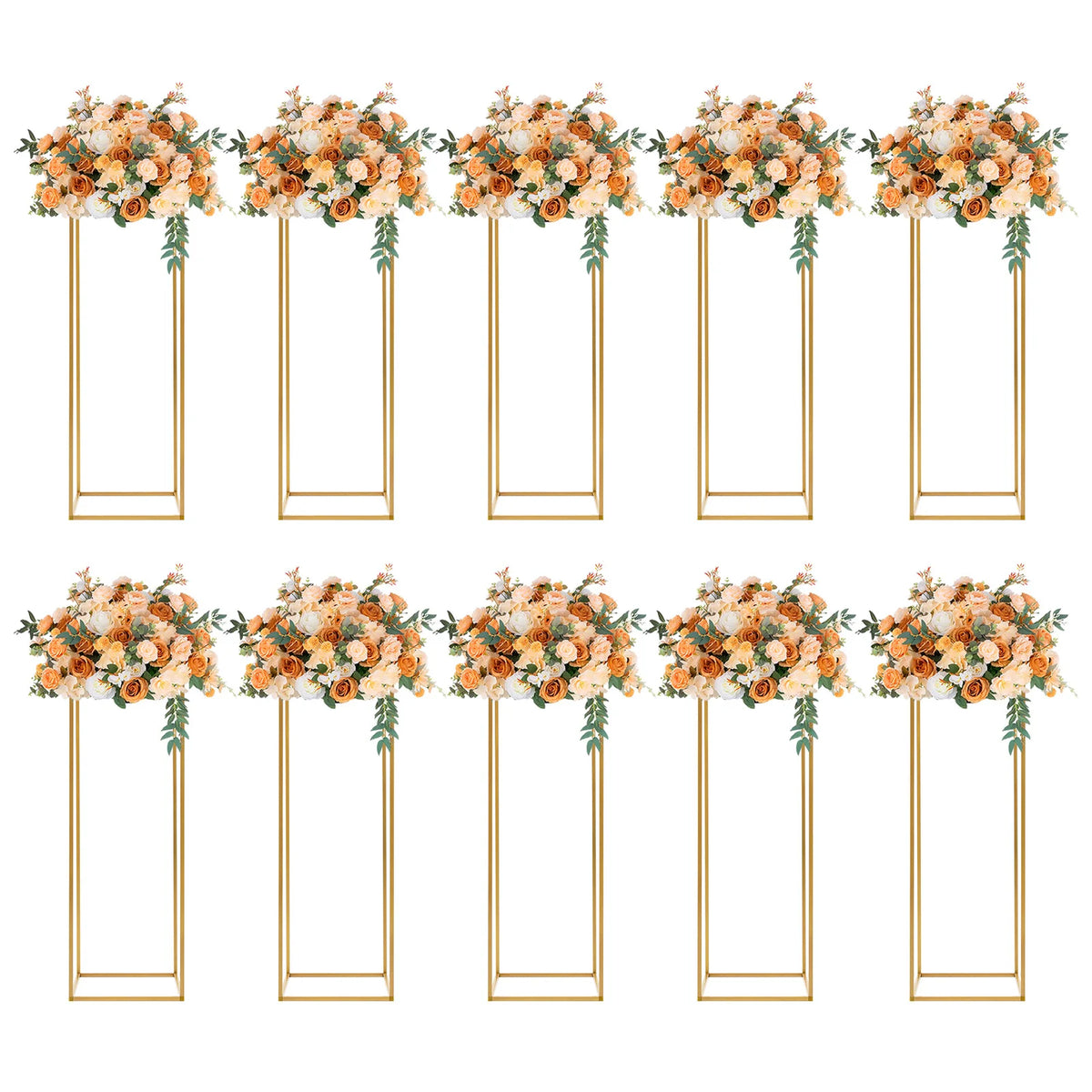 Metal Flower Stand Wedding Column Floor Decor Display Rack