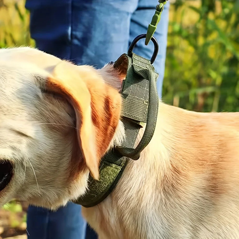 Adjustable Tactical Dog Harness And Collar Set For All Stages