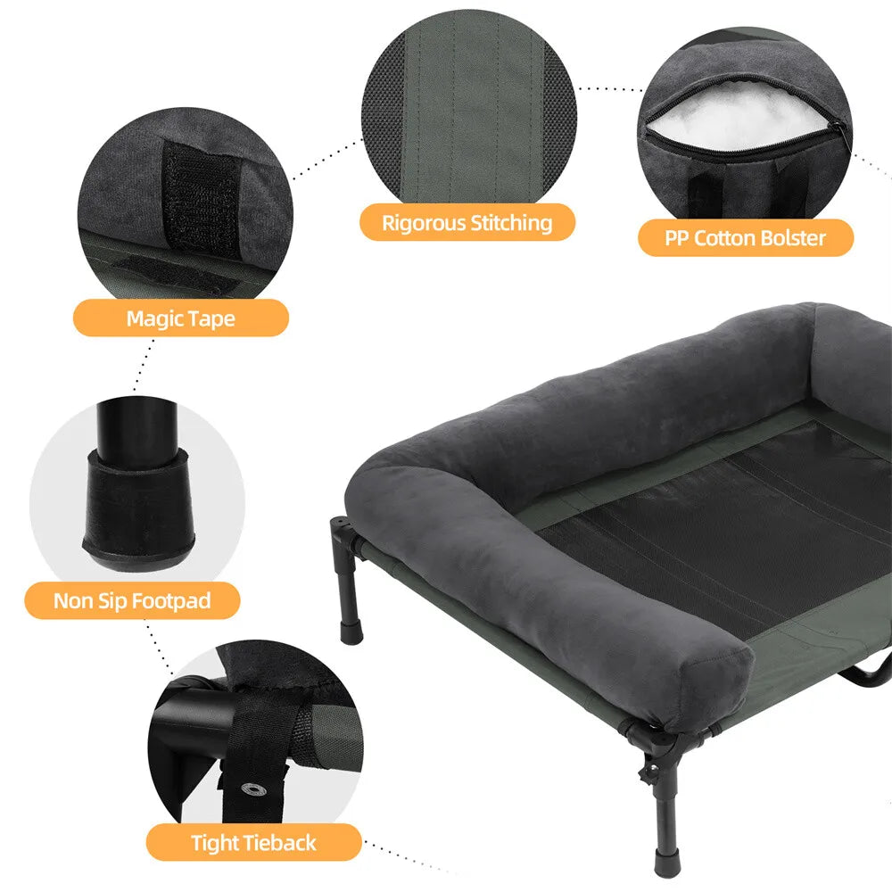 Borwart Raised Dog Bed With Cooling Breathable Mesh