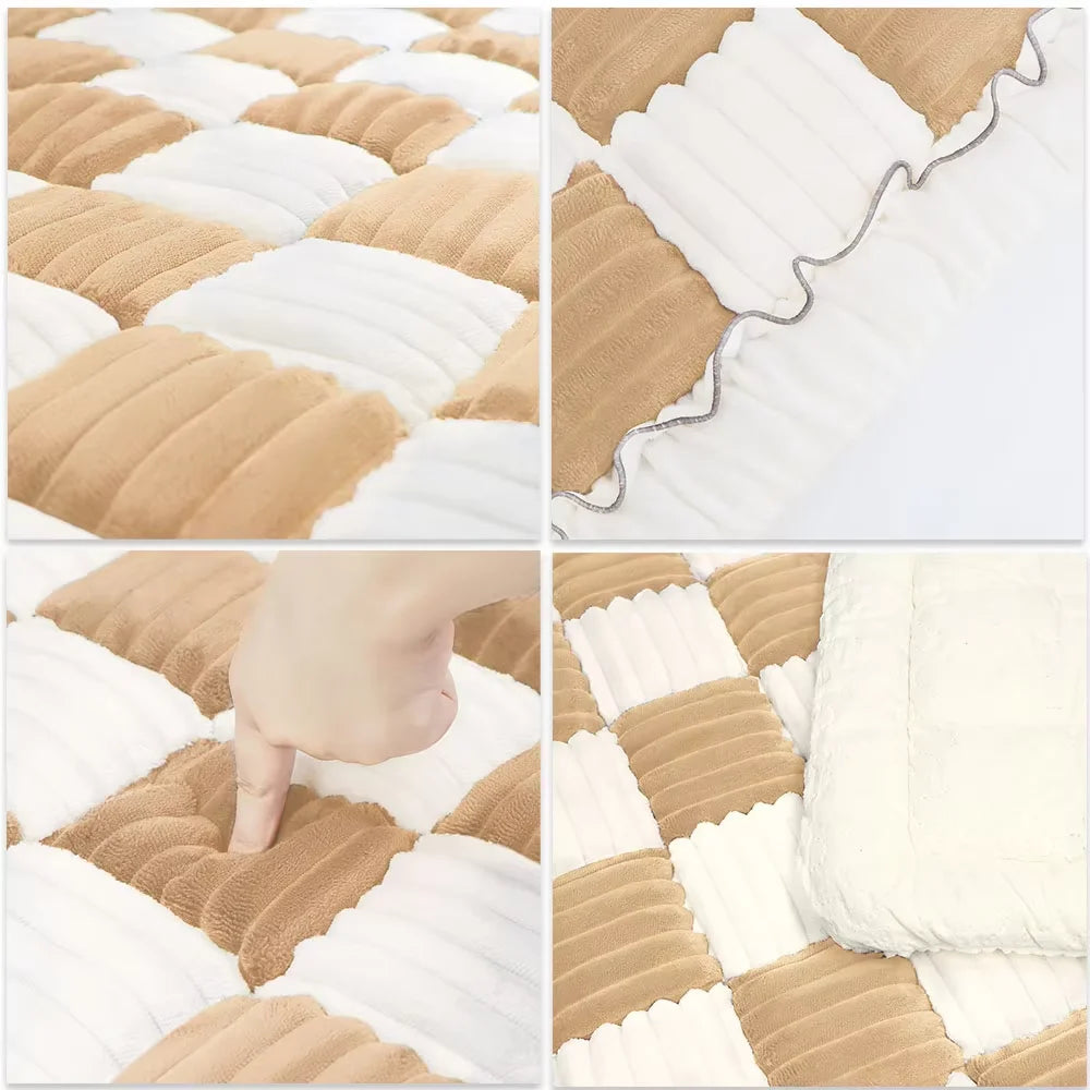Waterproof Coral Fleece Pet Dog Mat Bed Cover