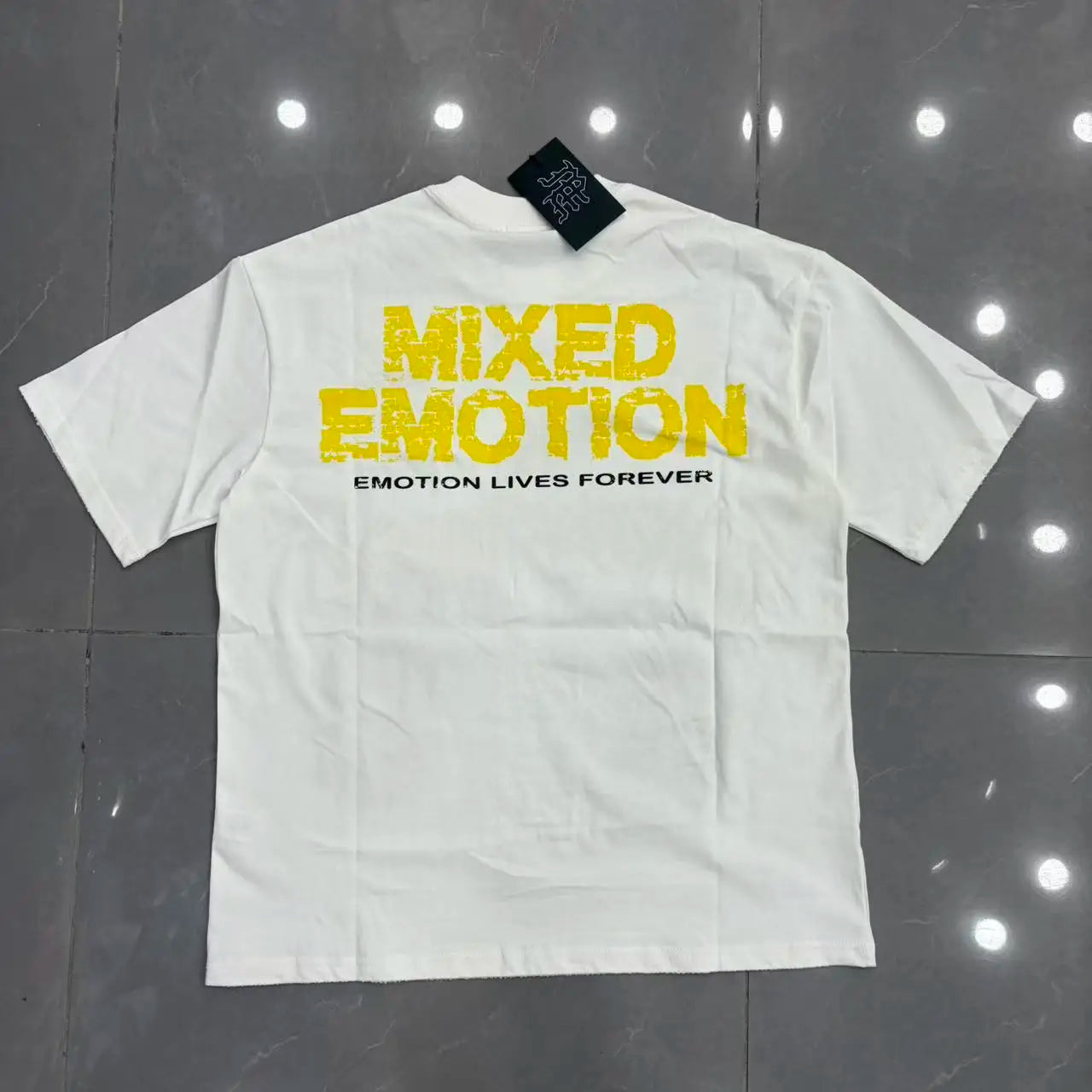 Mixed Emotion Print Cotton T Shirt Men Women Casual Trendy High Street