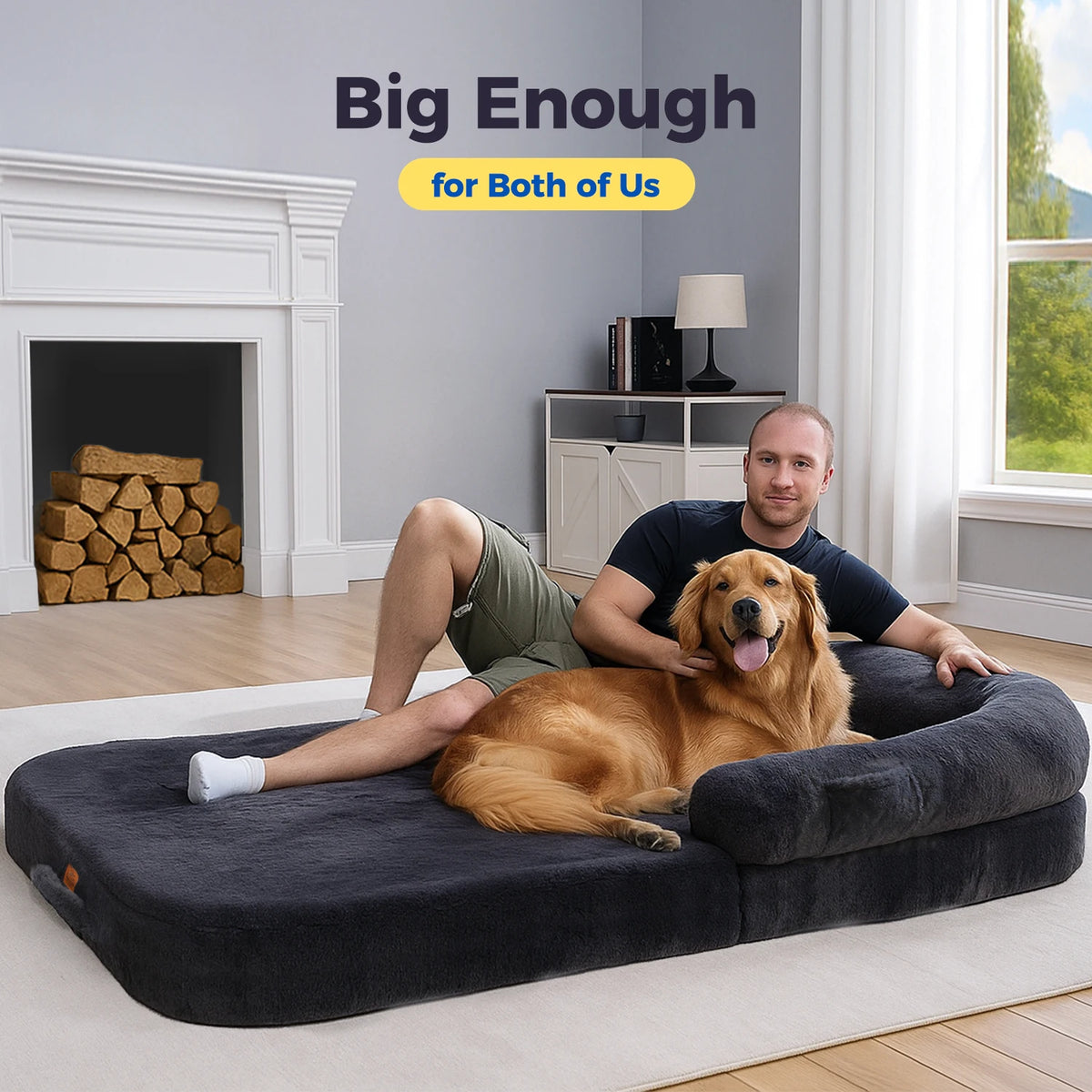 Foldable Plush Dog Bed Sofa With Non Slip Bottom By Pawz Road