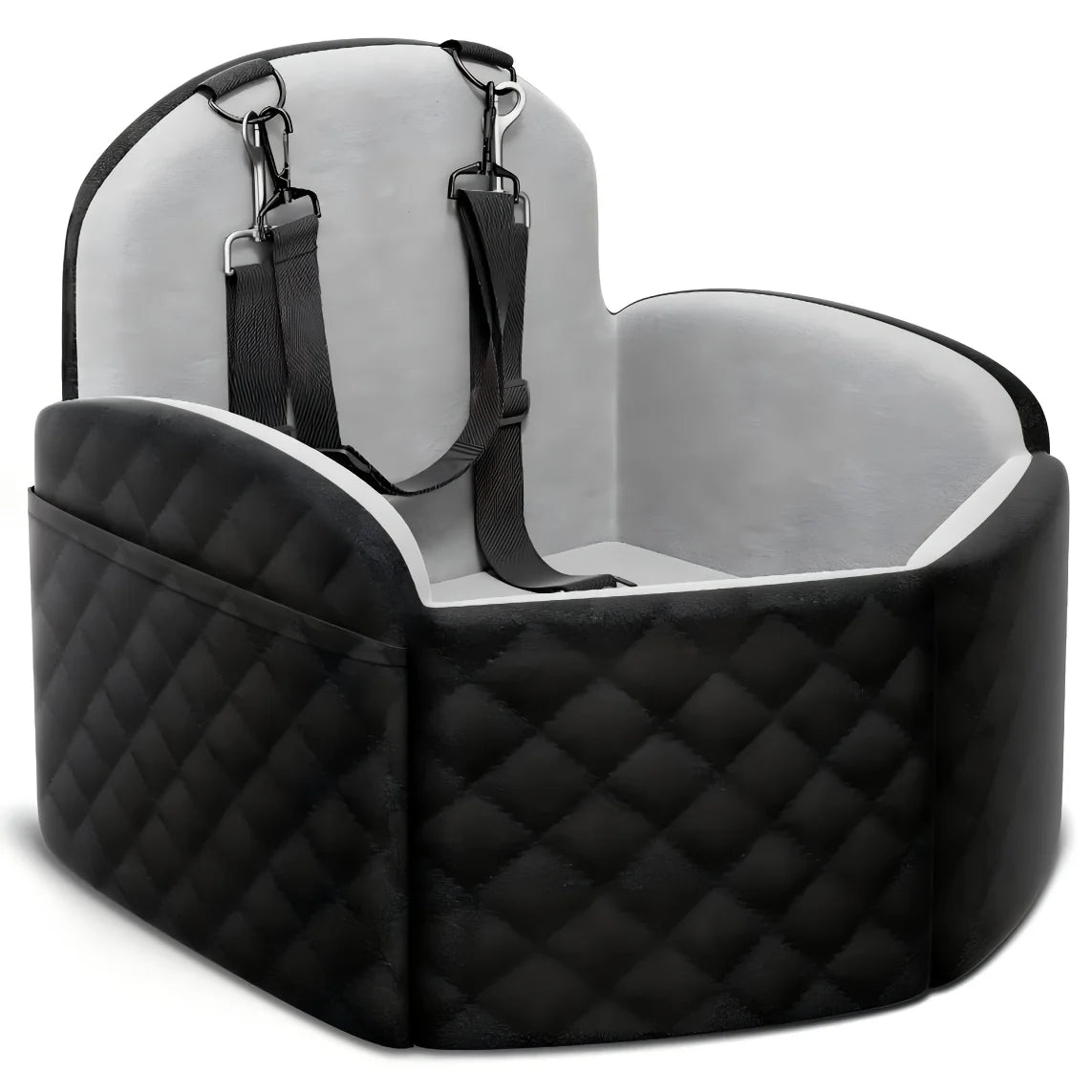 Memory Foam Dog Car Seat With Cool Mat Safety Leashes
