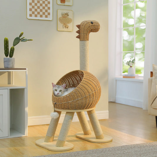 Pawz Road Dinosaur Cat Tree Tower With Sisal Post