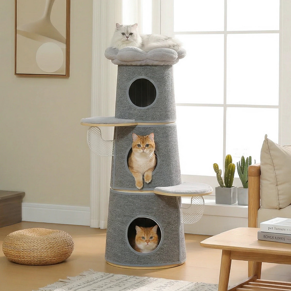 Modern PAWZ Road Cat Tree Flower Perch Scratching Bed