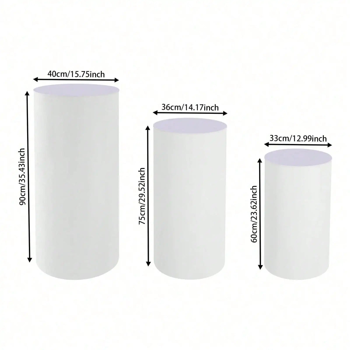 Cylinder Pedestal Stands Display Plinth Pillars Wedding Party Decor