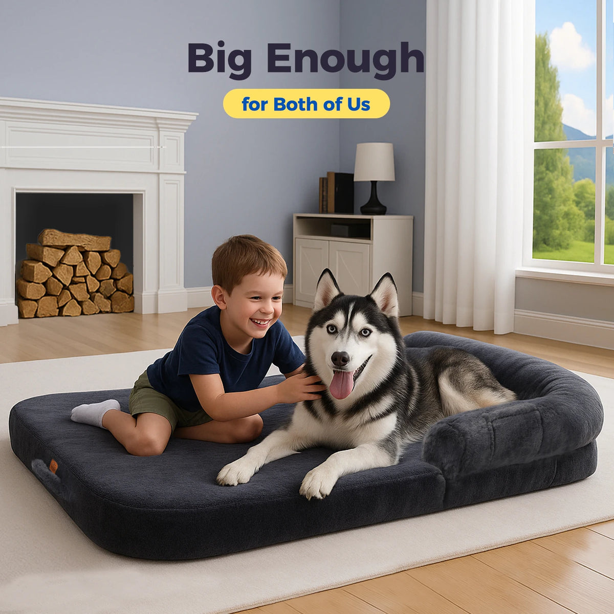 Foldable Plush Dog Bed Sofa With Non Slip Bottom By Pawz Road