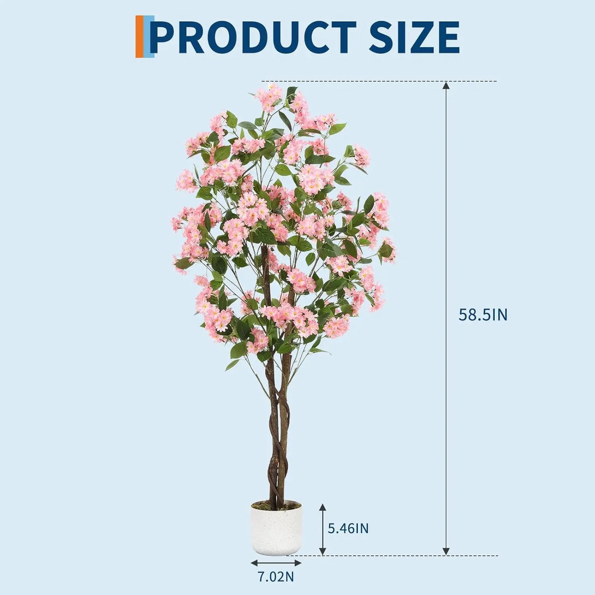 HiMiss Artificial Osmanthus Tree Potted Faux Plant Decor