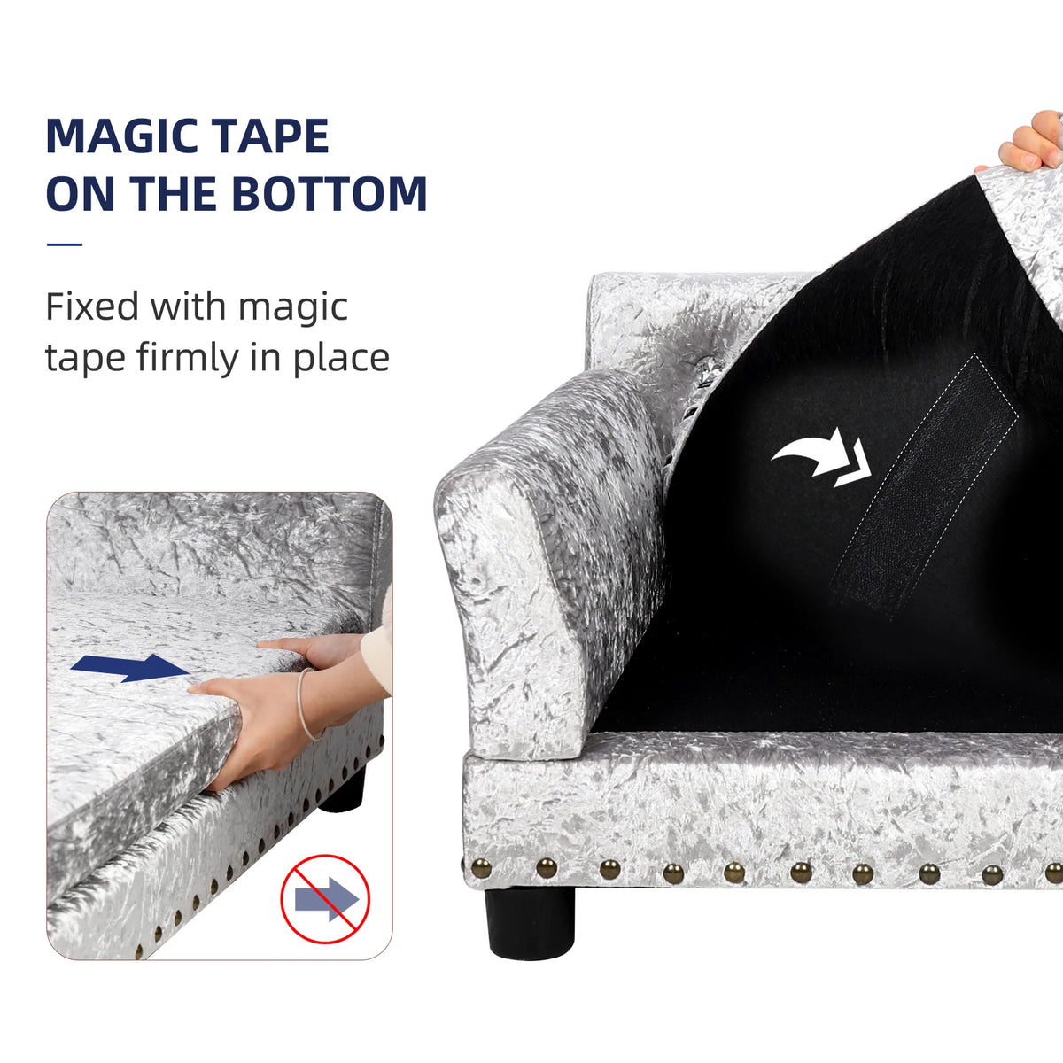 Bingopaw Elevated Dog Sofa Couch With Removable Cushion