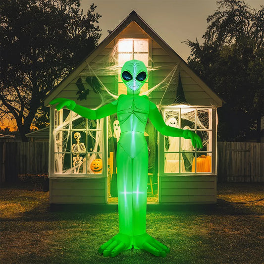 9 Ft Halloween LED Inflatable Alien Outdoor Decoration