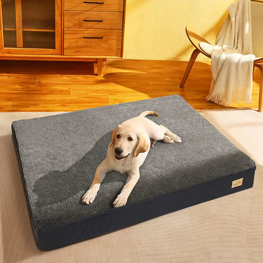Large Orthopedic Memory Foam Dog Bed With Washable Cover