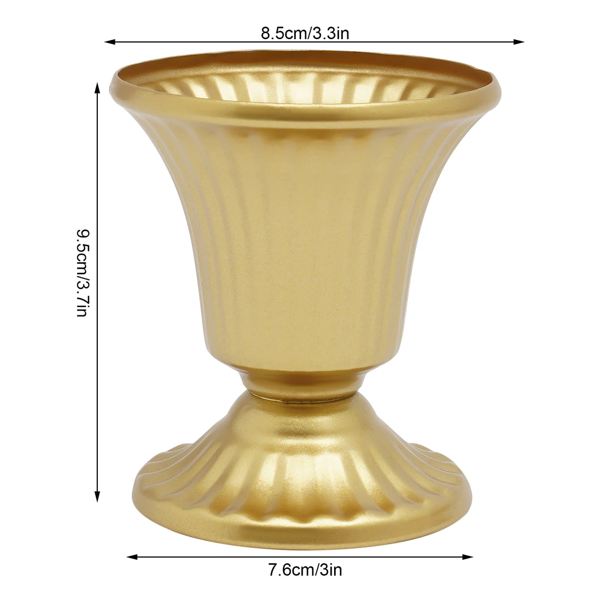 10 Pcs Gold Froral Vases Centerpieces Table Decor