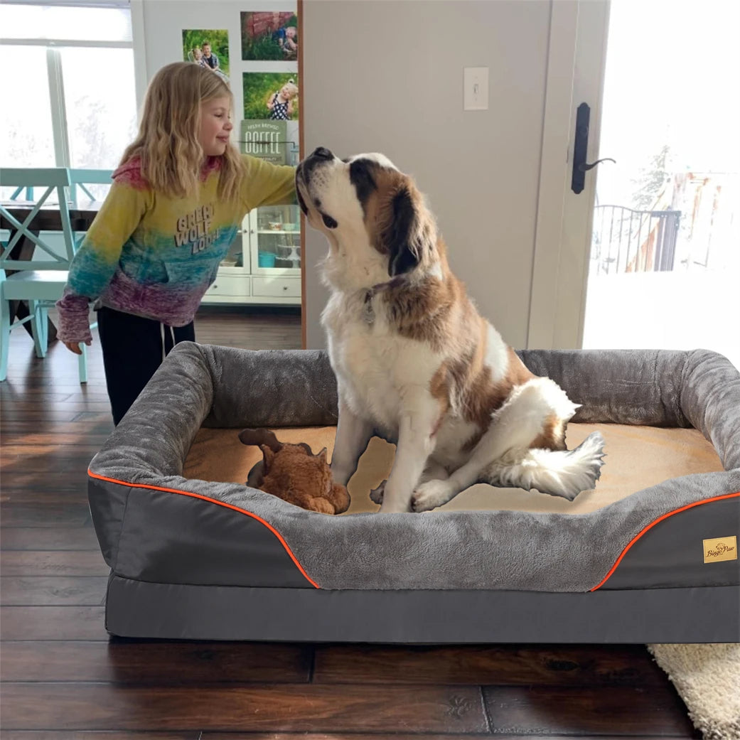 Borwart Memory Foam Orthopedic Pet Sofa With Removable Cover