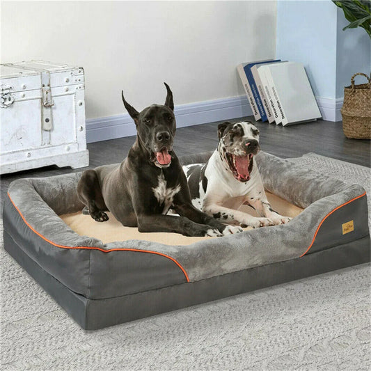 Borwart Memory Foam Orthopedic Pet Sofa With Removable Cover