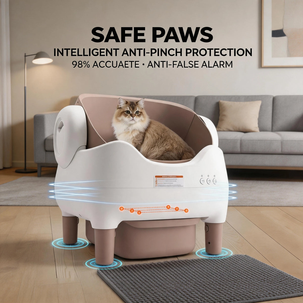 NestPawly Automatic Self Cleaning Litter Box For Multi Cats