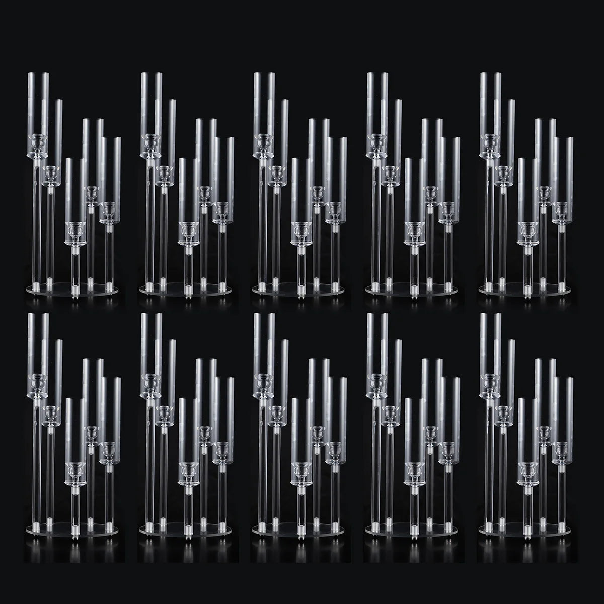 Vincigant Acrylic Candlestick Holder Wedding Table Decor Set