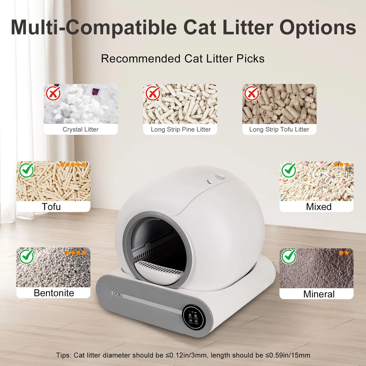 Doel 2026 Smart Automatic Self Cleaning Cat Litter Box