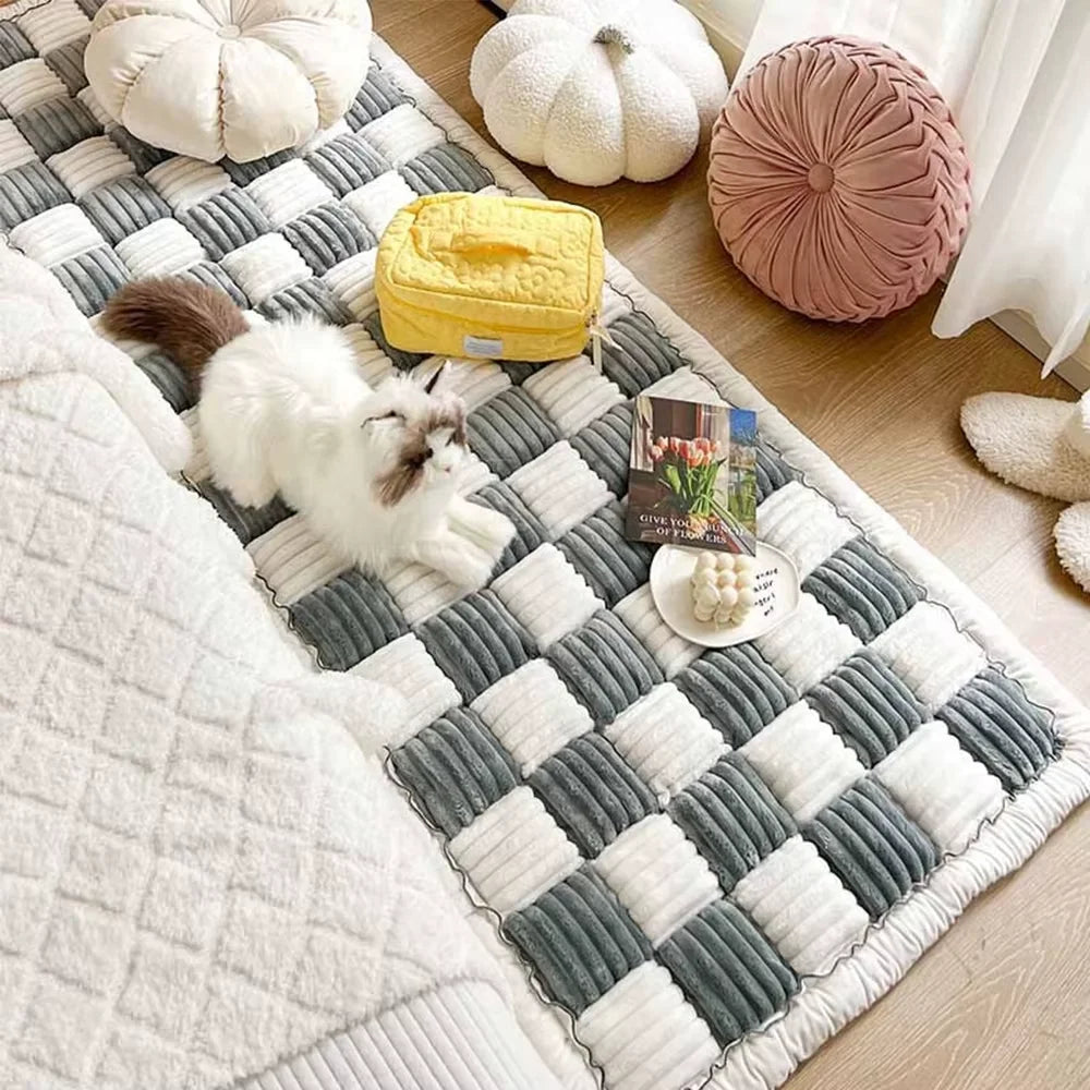 Waterproof Coral Fleece Pet Dog Mat Bed Cover