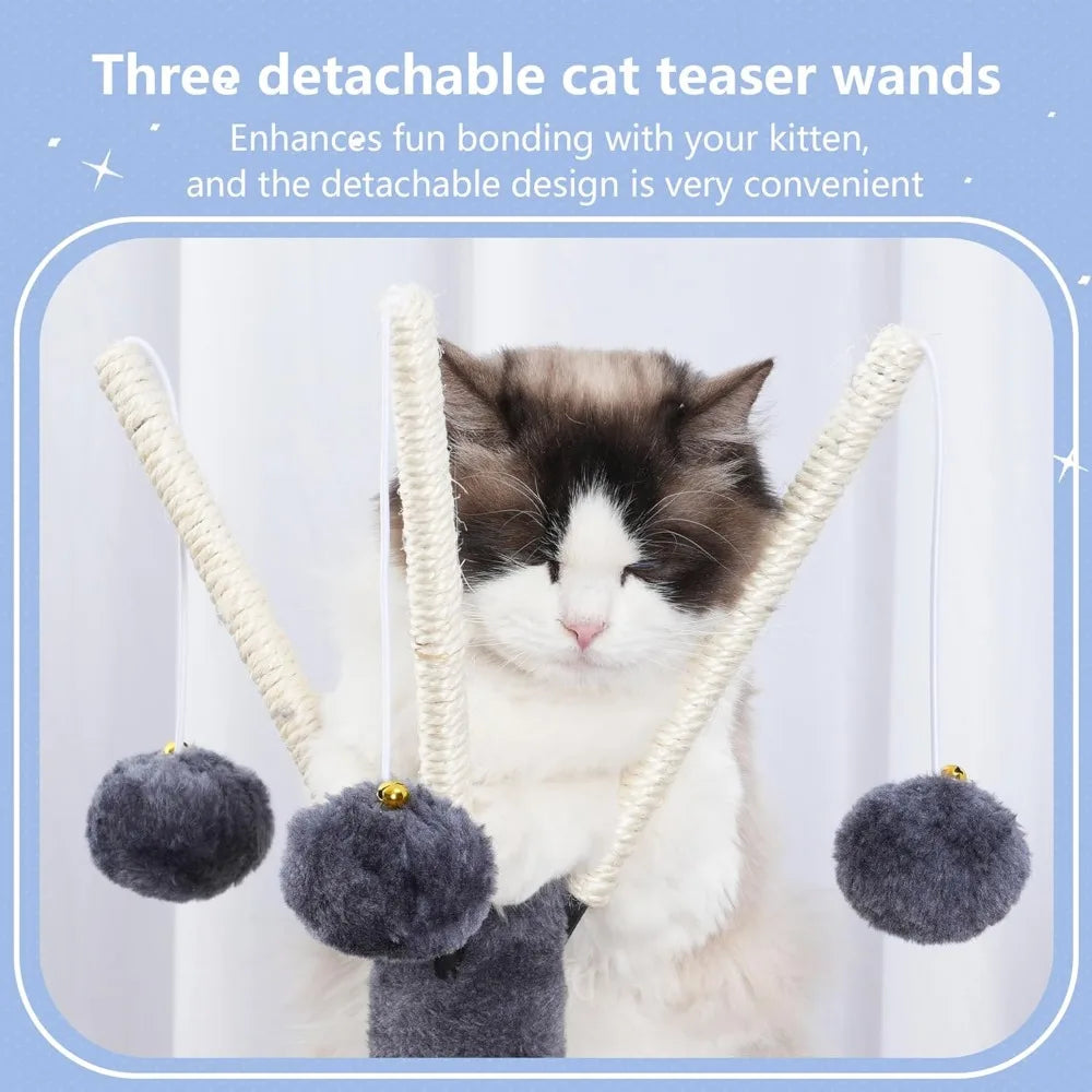 Nbvcx 41 Inch Cat Tree Tower With Hammock And Scratching Posts