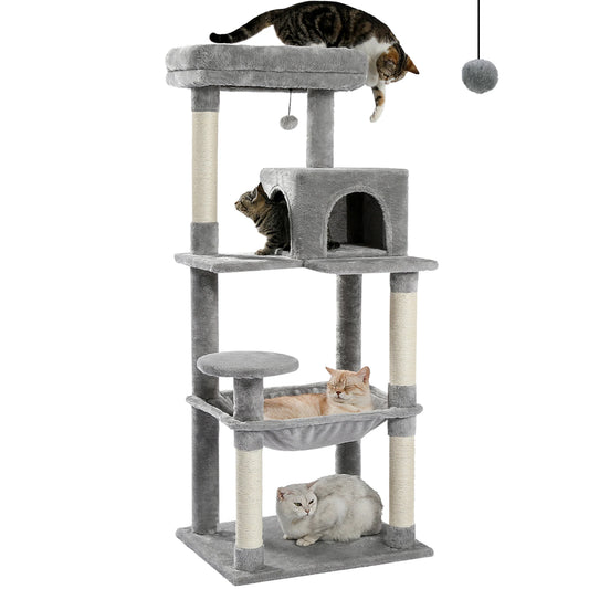 PAWZ Road 5 Level Cat Tree With Hammock And Sisal Posts