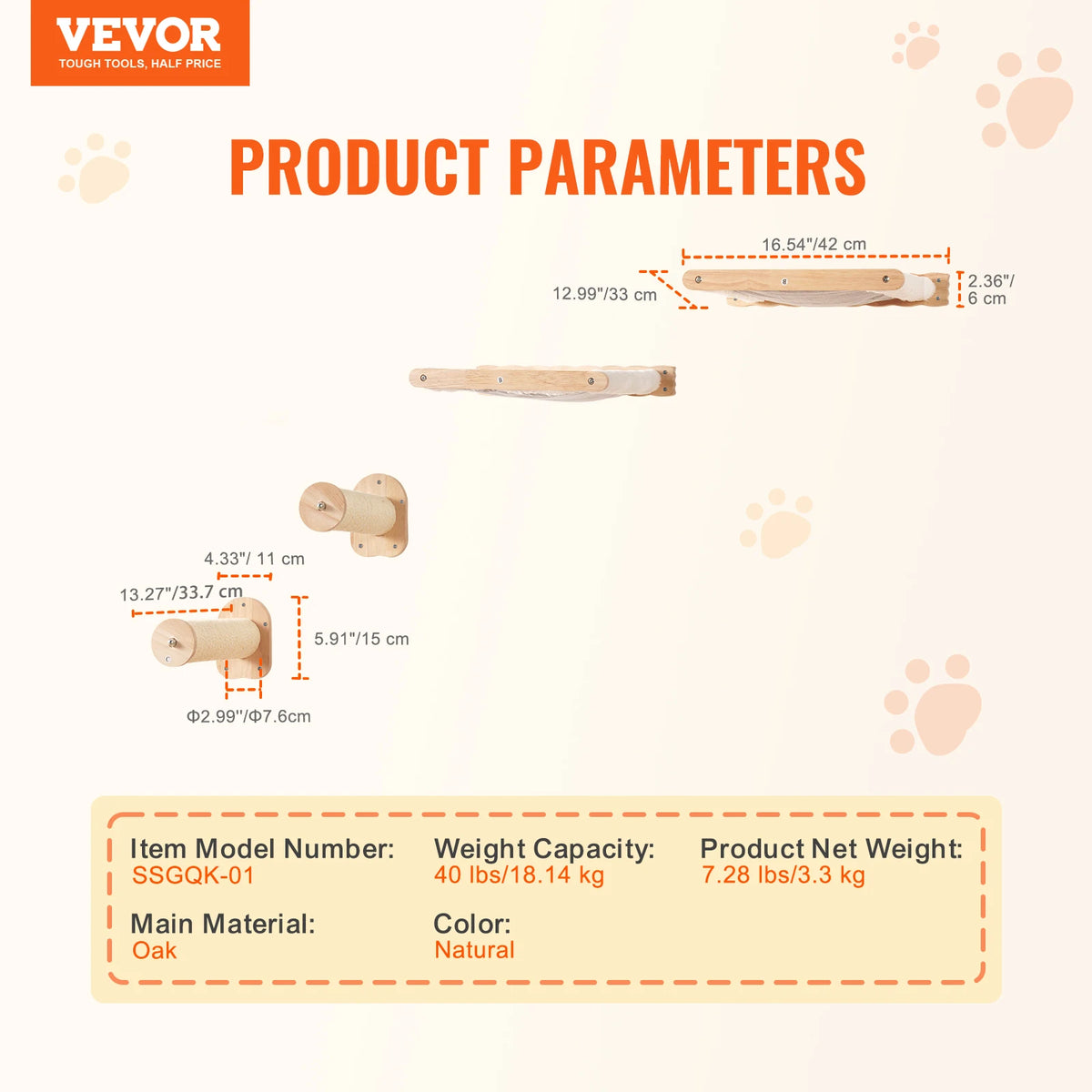 Succebuy Wall Mounted Cat Shelves Perches With Jumping Boards