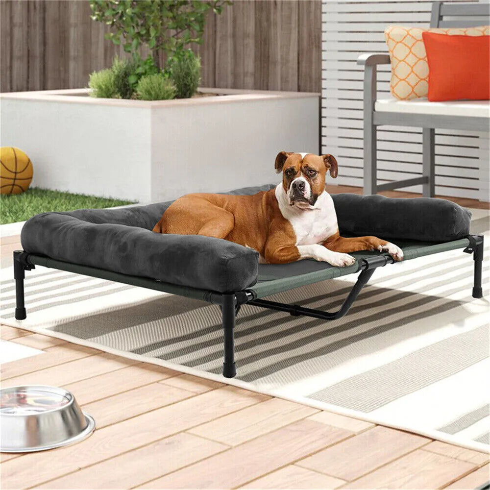Borwart Raised Dog Bed With Cooling Breathable Mesh